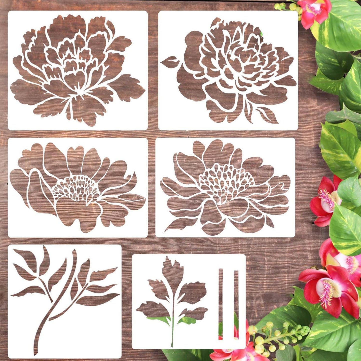 🔥 Last Day Sale Price | Large 💐 Eptchn Garden Fence Large Flower Stencils🌻DIY Decoration BloomTrace