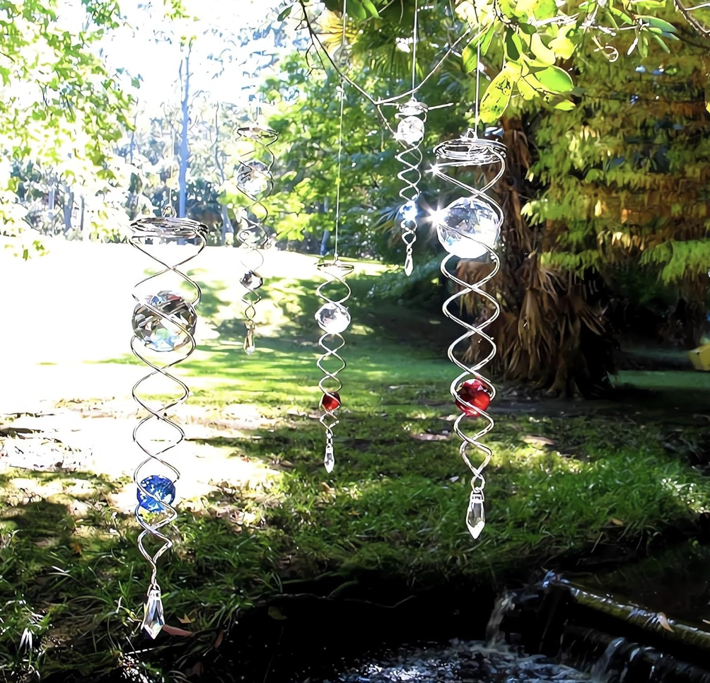 🔥 Last Day Sale Price |✨ Sacred Journey Spiral Crystal - Handmade by Sarah Moon (14 inches Length).