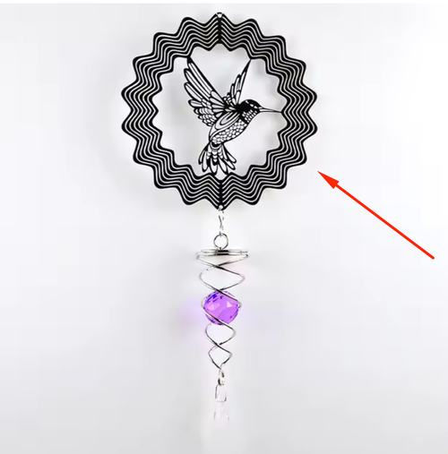 3D Hummingbird Shape for spiral crystal