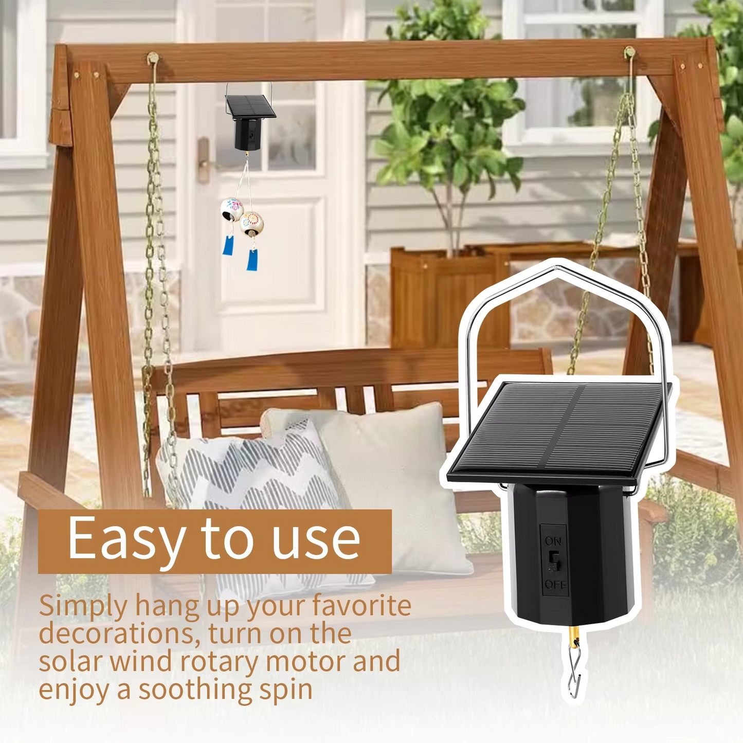 Rotating Motor for inside/outside usage
