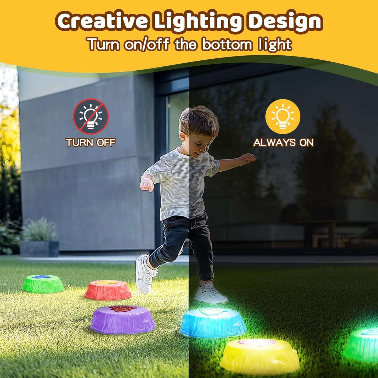 Glowing Balance Stones for Kids