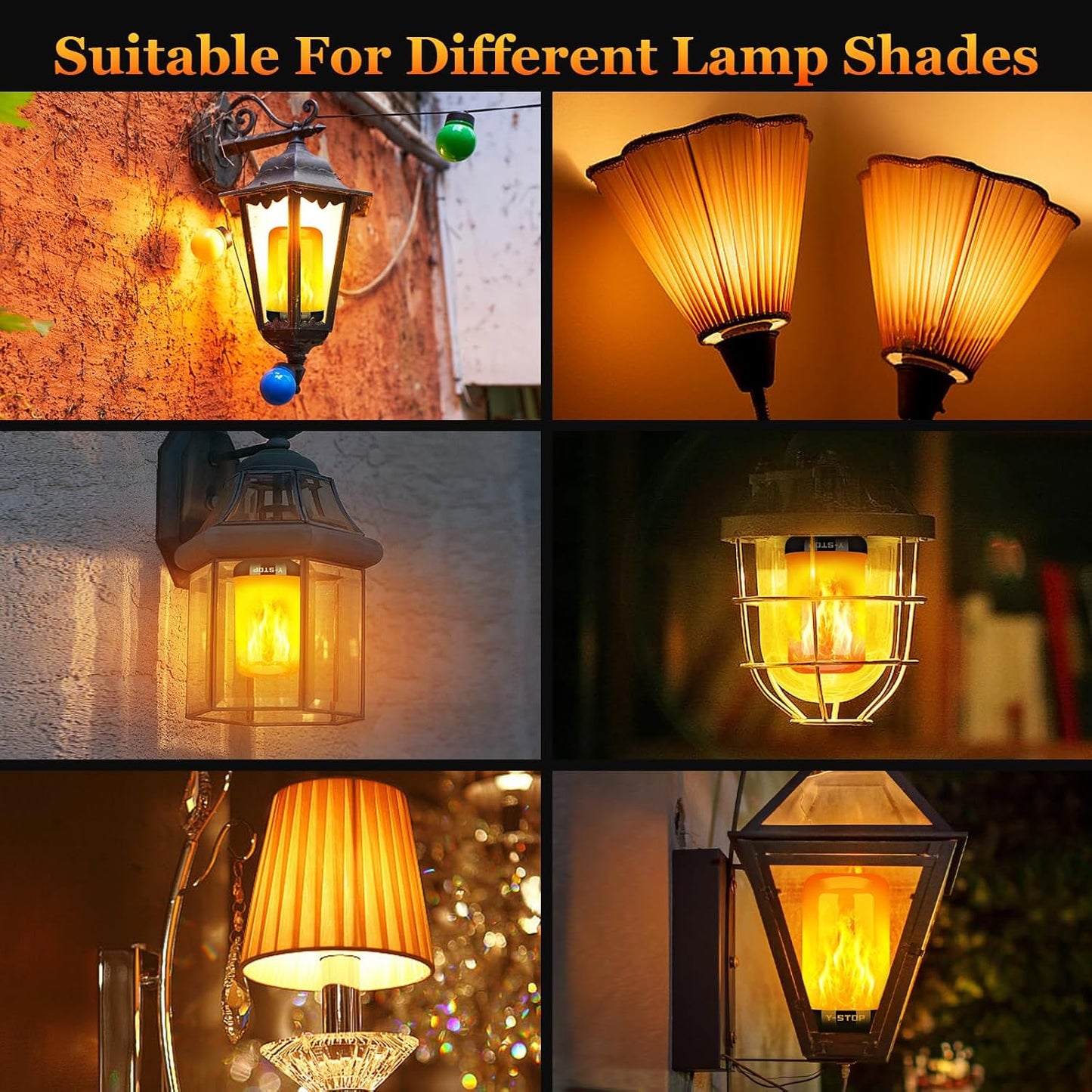 Christmas Flicker Flame LED Bulbs-2 Pcs
