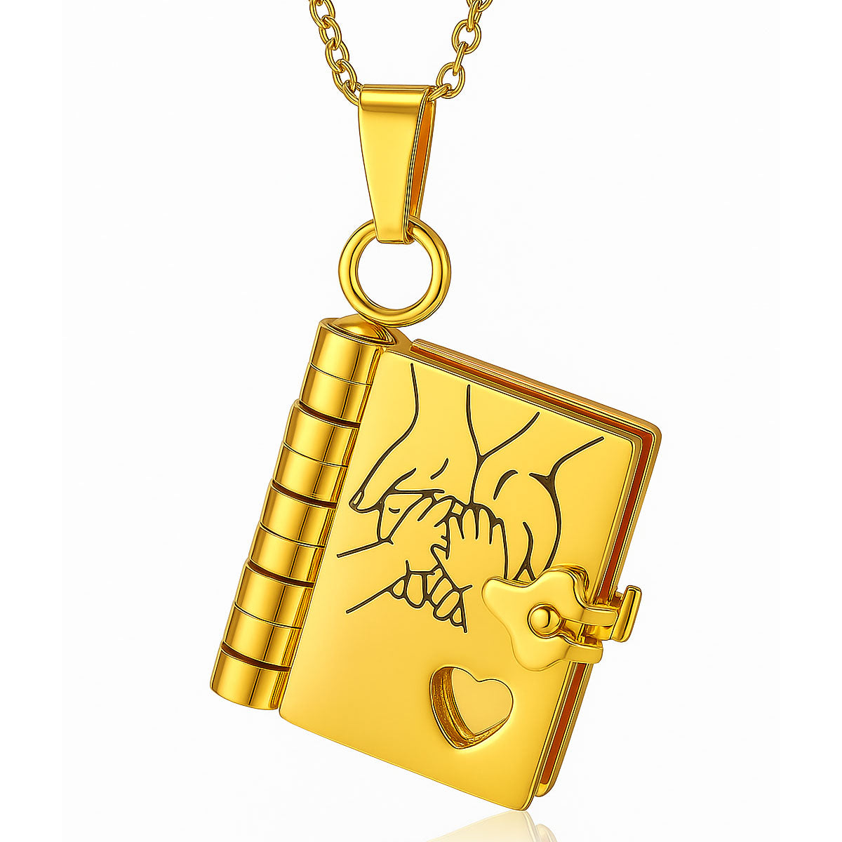 🔥 Last Day Sale Price | 18k Gold-Plated Daughter's Treasured Book Necklace