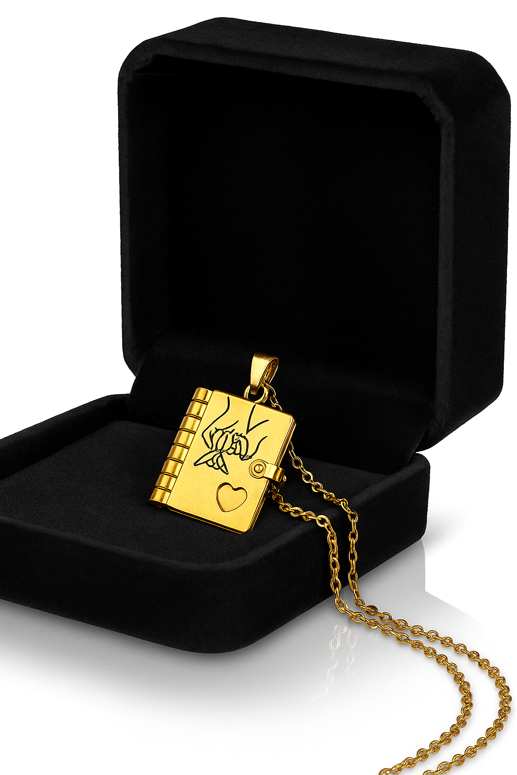 Add a Gift Box For Daughter Book Necklace