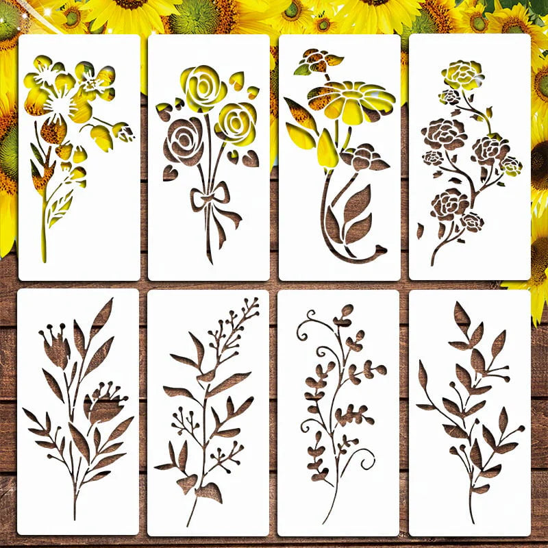 🔥 Last Day Sale Price | Large 💐 Eptchn Garden Fence Large Flower Stencils🌻DIY Decoration BloomTrace