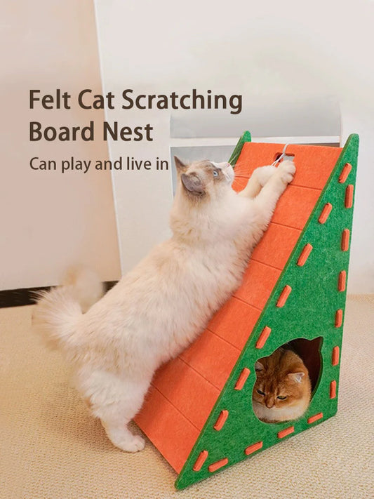 Vertical cat scratching board does not drop crumbs