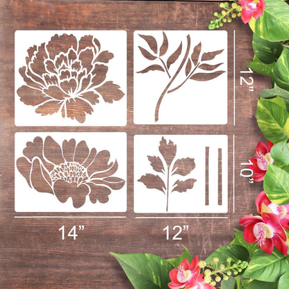 🔥 Last Day Sale Price | Large 💐 Eptchn Garden Fence Large Flower Stencils🌻DIY Decoration BloomTrace