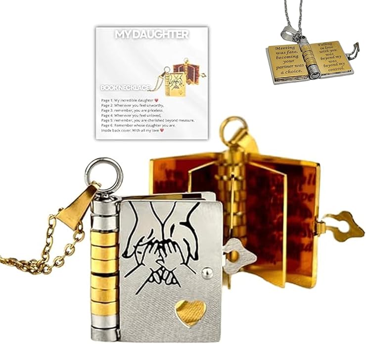 🔥 One Time Offer-Get Another Daughter's Treasured Book Necklace for just $24.95