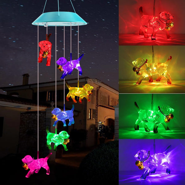 Solar Magic Pig Wind Chime