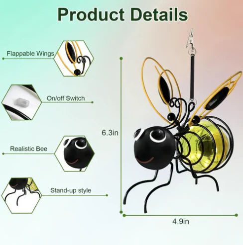 🔥 Last Day Sale Price | 🐝Outdoor Hanging Solar Bee Light 2025