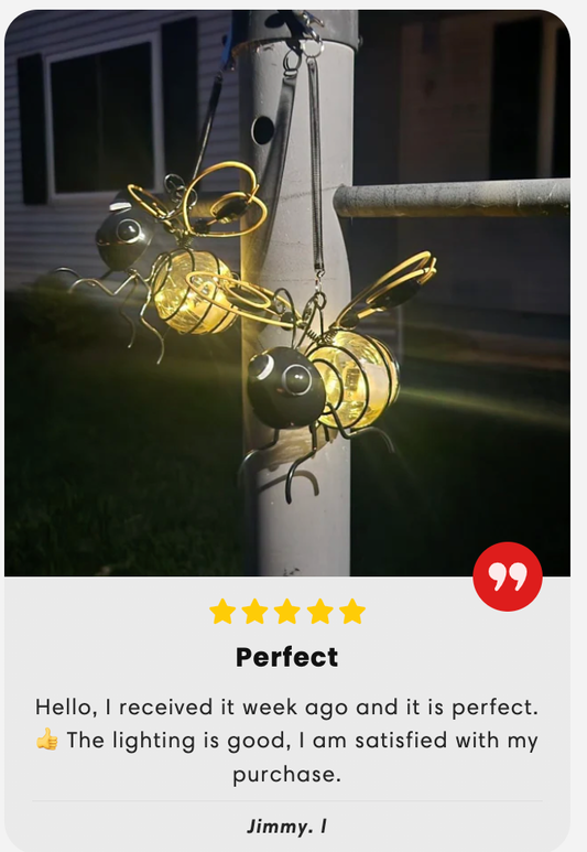 🔥  One Time Offer - Get 🐝 Bee outdoor solar Light Just for $9.90- 1 Pc