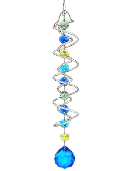17.7inch Rainbow Maker Gazing Ball Spiral Tail
