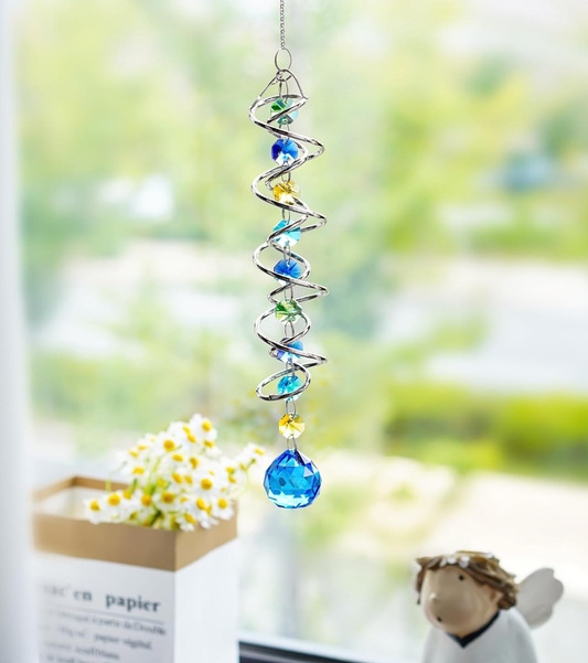 17.7inch Rainbow Maker Gazing Ball Spiral Tail