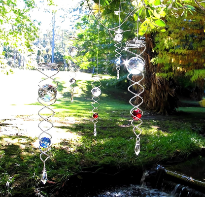 🔥 Last Day Sale Price |✨ Sacred Journey Spiral Crystal - Handmade by Sarah Moon (14 inches Length)