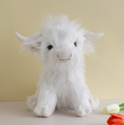Highland Cow Plush Playset