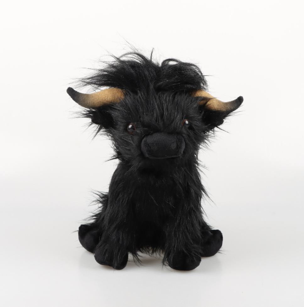 Highland Cow Plush Playset