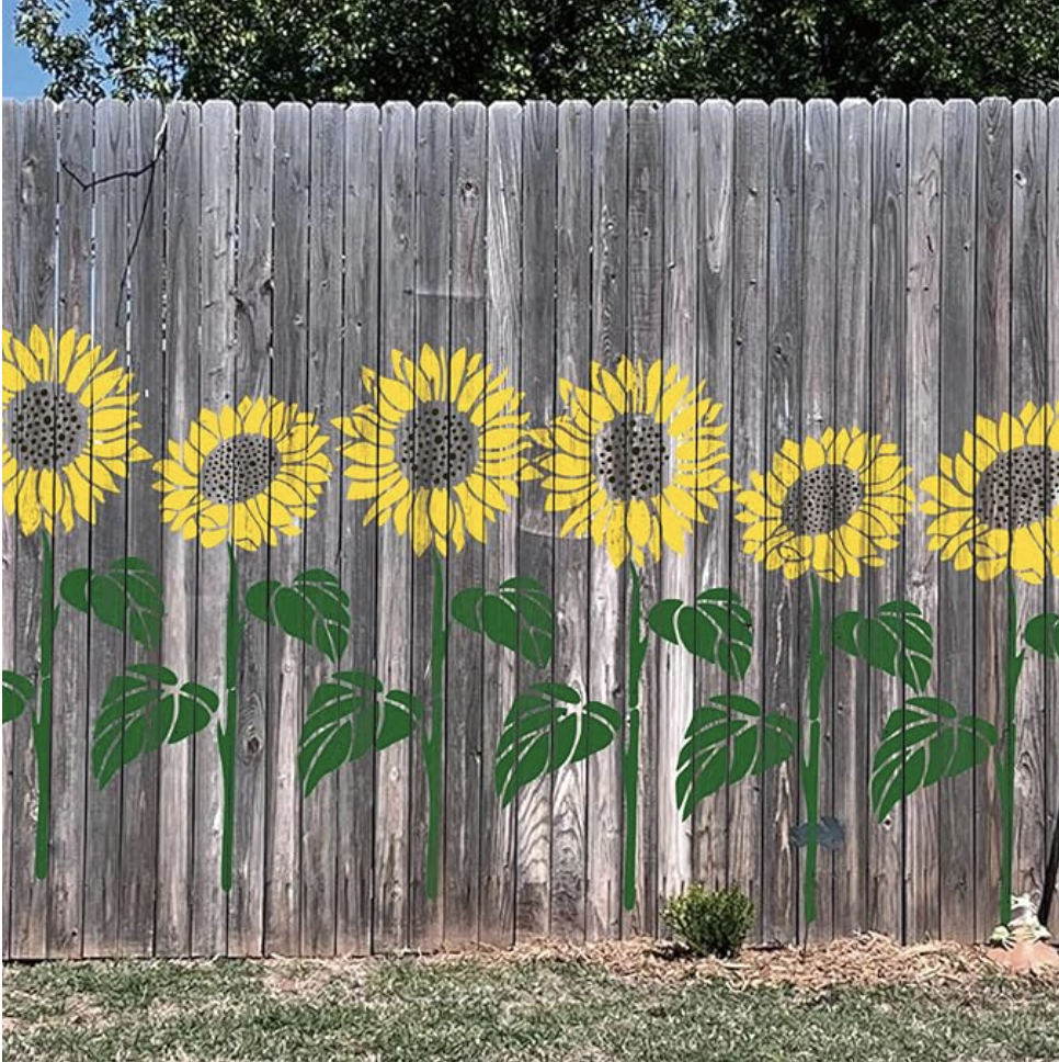 🔥 Last Day Sale Price | Large 💐 Eptchn Garden Fence Large Flower Stencils🌻DIY Decoration BloomTrace