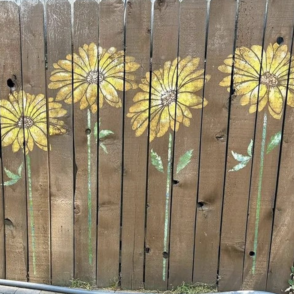 🔥 Last Day Sale Price | Large 💐 Eptchn Garden Fence Large Flower Stencils🌻DIY Decoration BloomTrace