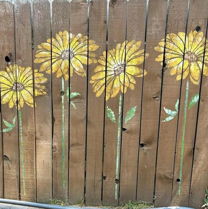 🔥 Last Day Sale Price | Large 💐 Eptchn Garden Fence Large Flower Stencils🌻DIY Decoration BloomTrace