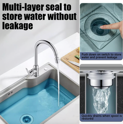 2025 Upgraded 3 in 1 Kitchen Sink Drain Strainer