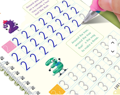 Practice Copybook Pen Preschools Kids (4 Books)