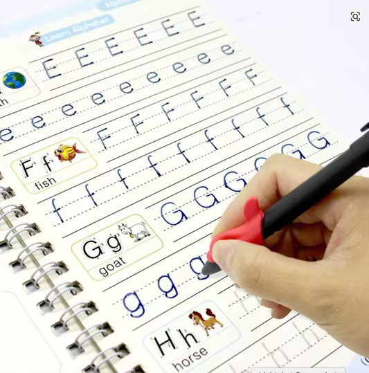 Practice Copybook Pen Preschools Kids (4 Books)