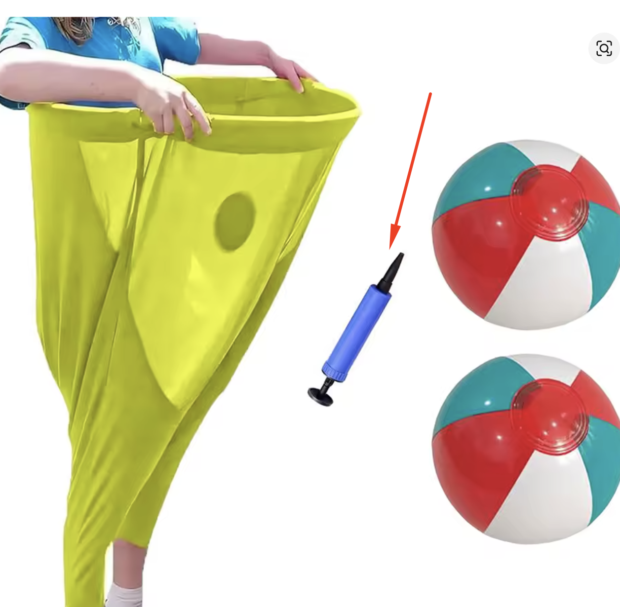 Pump for Balls for Granny Pants Fun Game