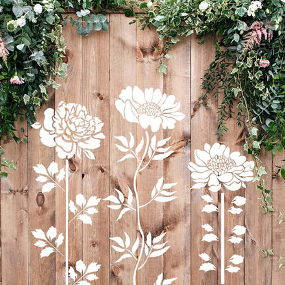 🔥 Last Day Sale Price | Large 💐 Eptchn Garden Fence Large Flower Stencils🌻DIY Decoration BloomTrace