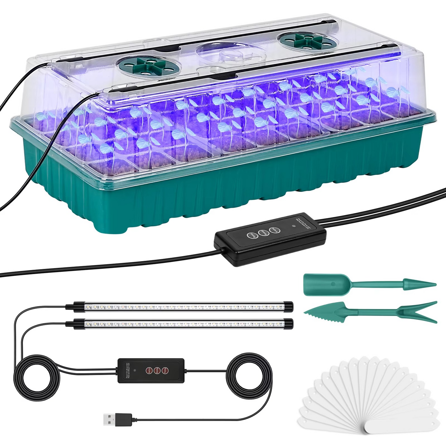Seed Starter Trays with Grow Light 2025