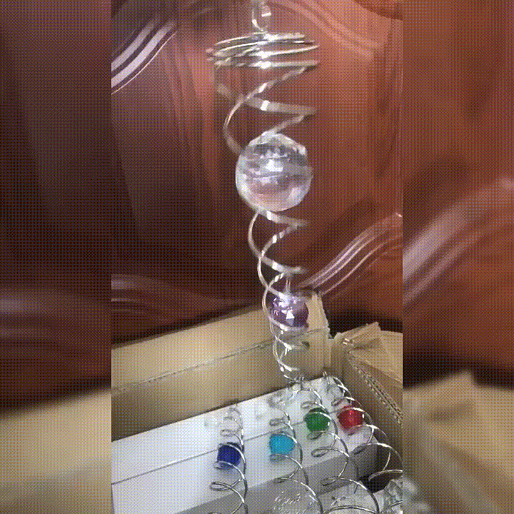 🔥 Last Day Sale Price |✨ Sacred Journey Spiral Crystal - Handmade by Sarah Moon (14 inches Length)