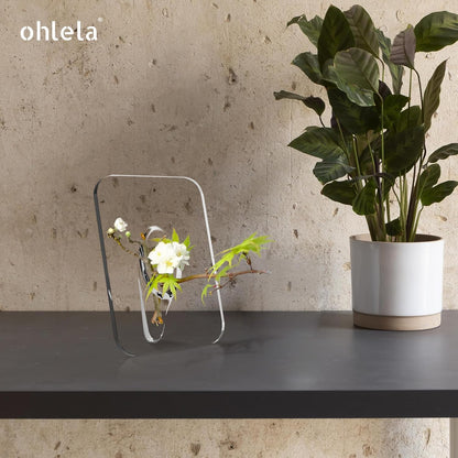 Clear Acrylic Flower Frame Vase (1 pc)