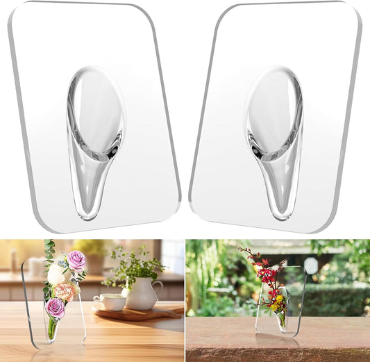 Clear Acrylic Flower Frame Vase (1 pc)