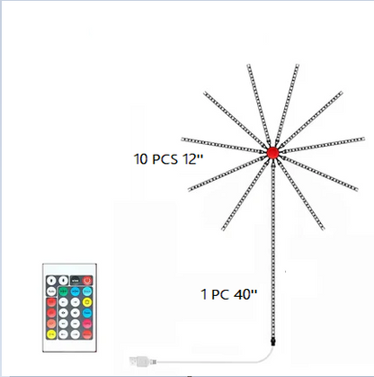 🌲 Christmas Fireworks lights