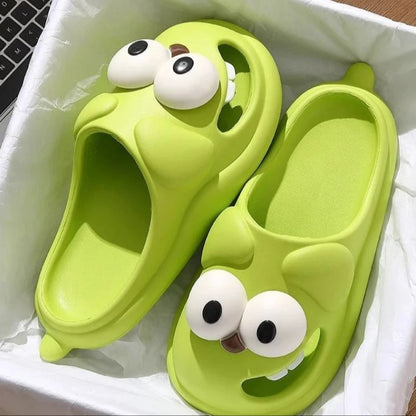 Big Eye Dog Fun Slippers