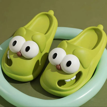 Big Eye Dog Fun Slippers