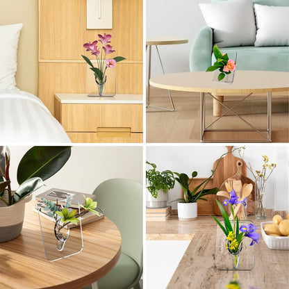 Clear Acrylic Flower Frame Vase (1 pc)